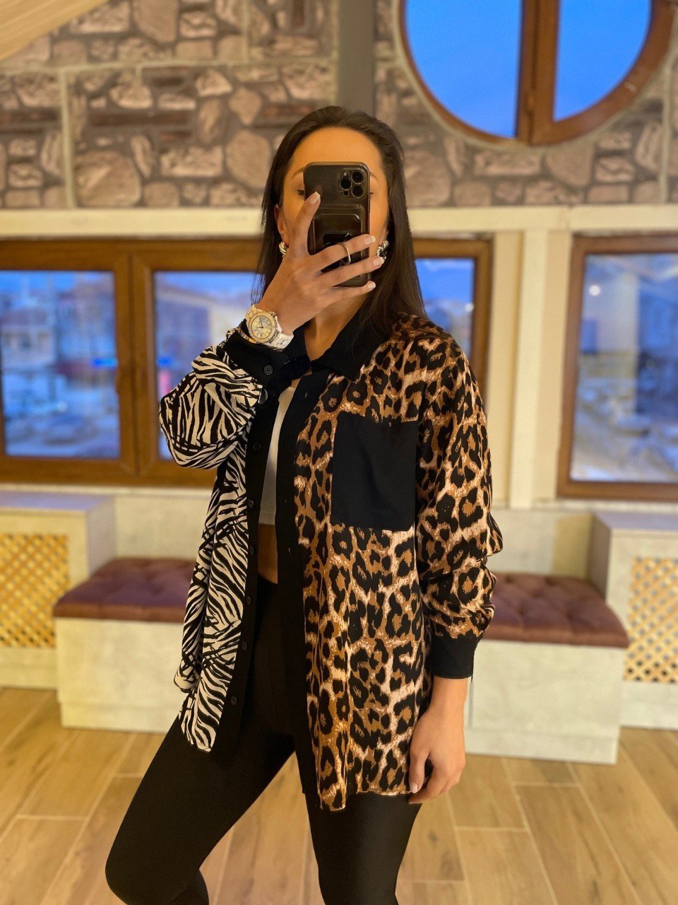 zebra leopard shirt
