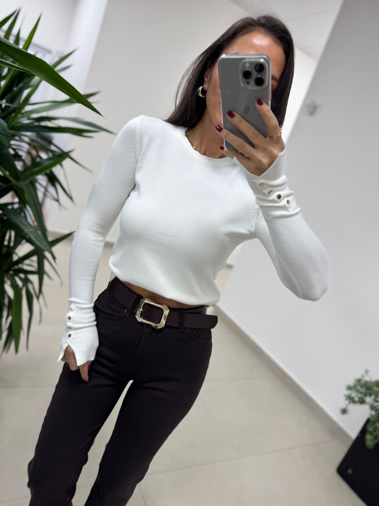 Dv 1267 Droplu Ekru Triko Kazak