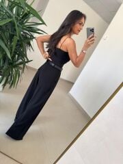 Bb 30358 Siyah Plazzo Pantolon