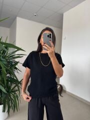 Sv 245013 Nera Siyah Triko Bluz