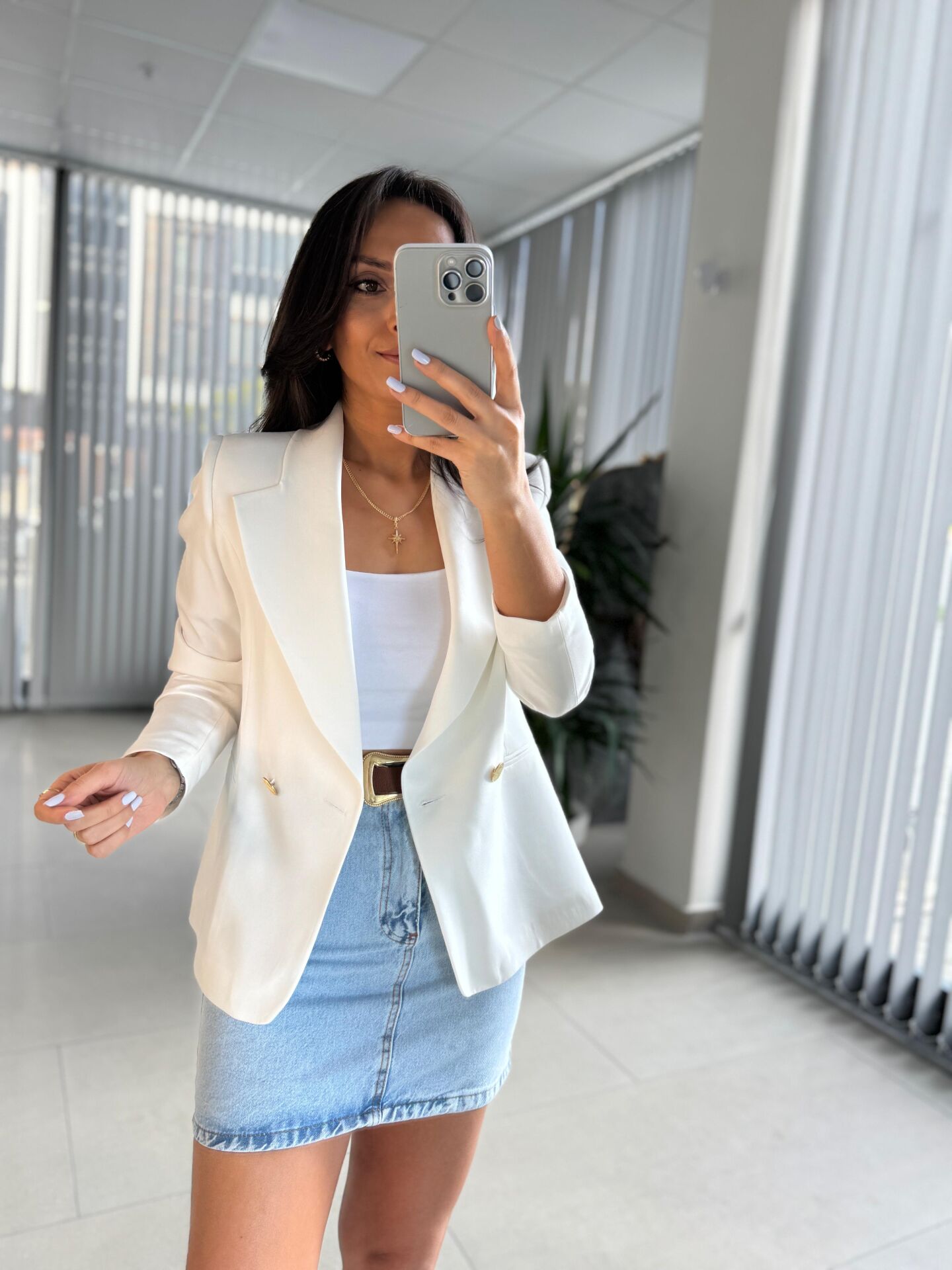 Mc 6166 Kruvaze Ekru Ceket