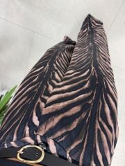Bb 30500 Zebra Detaylı Saten Pantolon