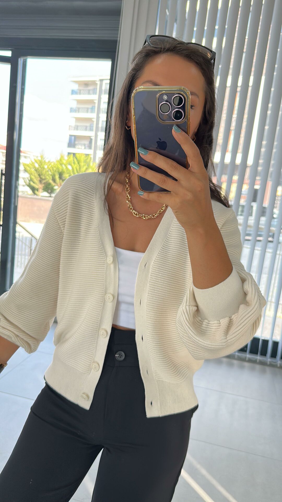 Corduroy Cream Jacket Cardigan