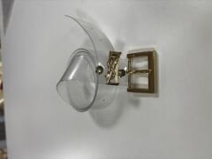 Ys Silver Buckle Transparent Belt