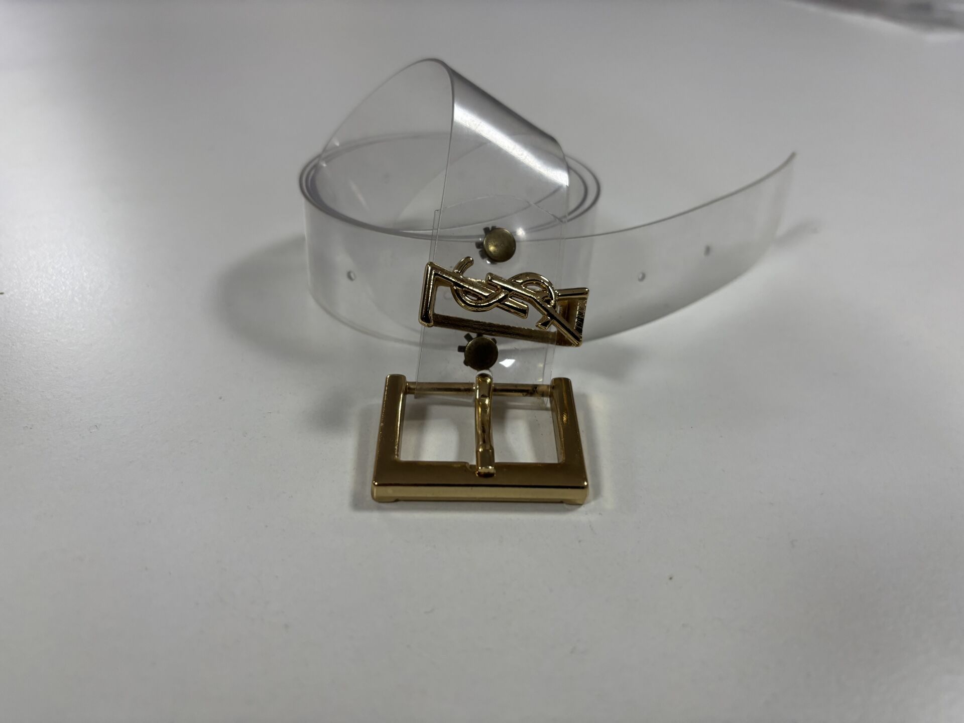 155 Ys Gold Tokalı Şeffaf Kemer
