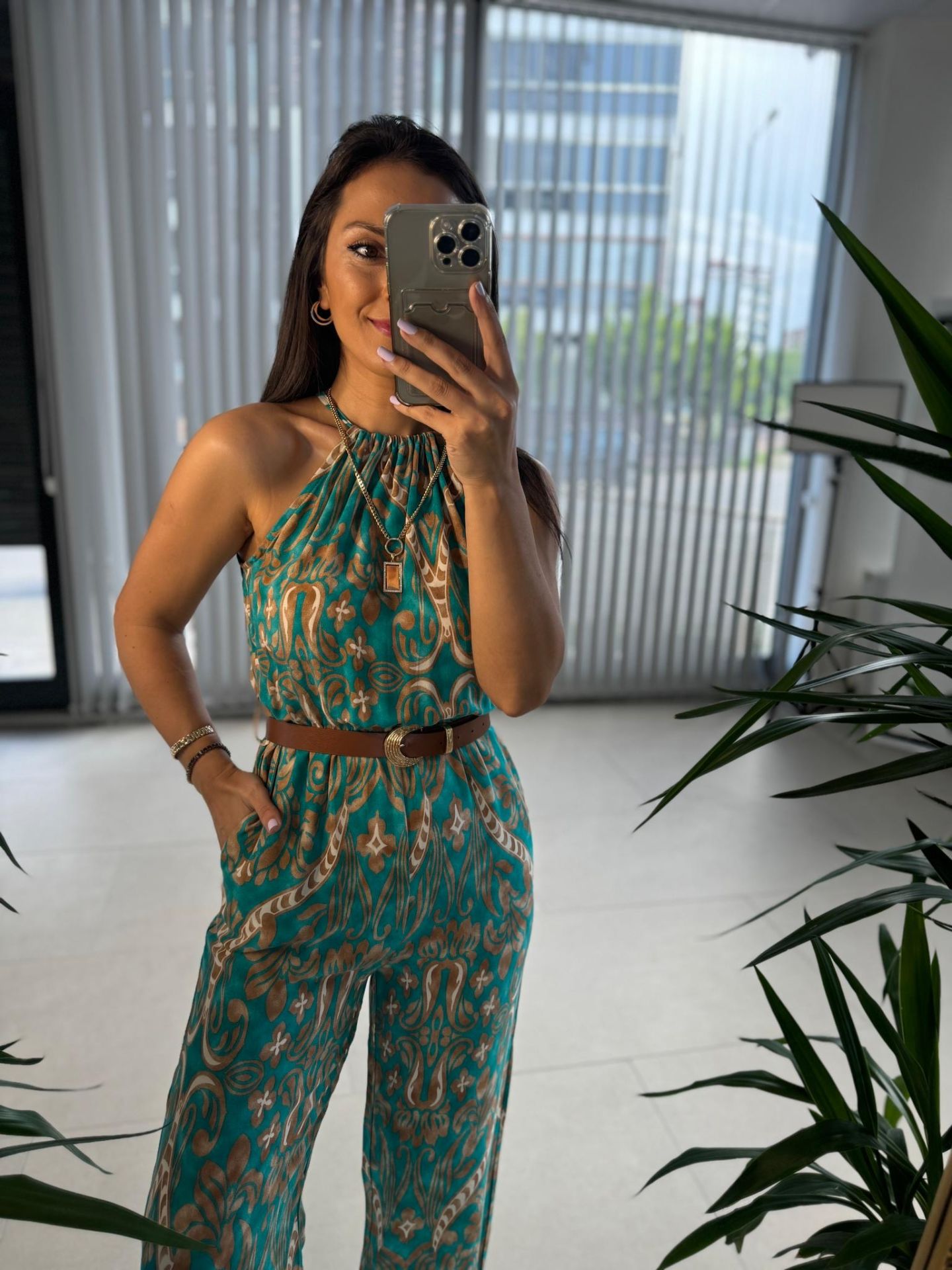 My 3528 Turquoise Transitional Jumpsuit