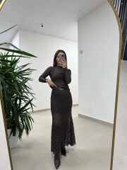 Bb 29710 Kahve Dantel Bluz
