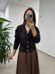 Ms Kendinden Kemerli Kahve Kloş Etek