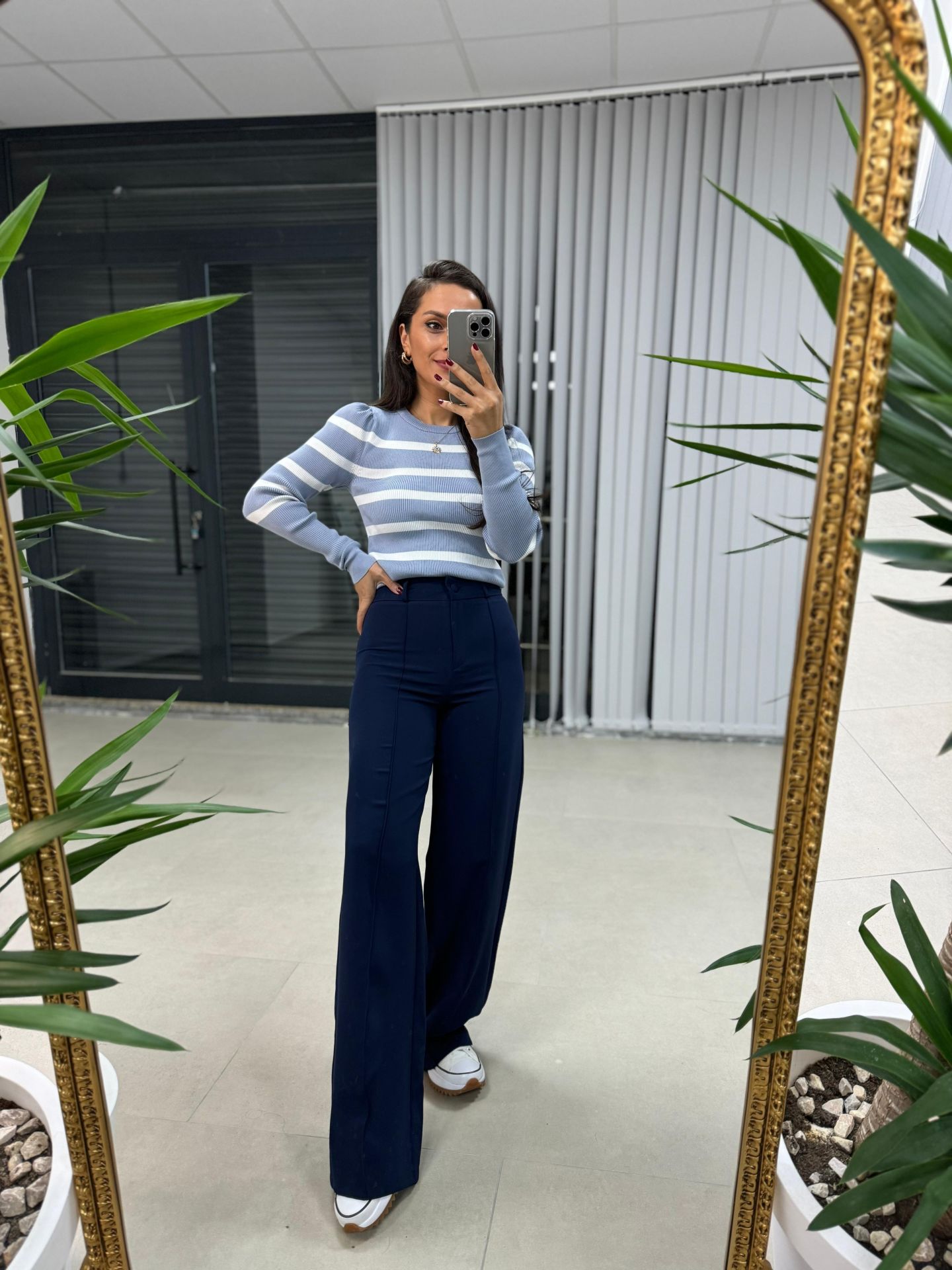 Mc Chema Navy Blue Trousers
