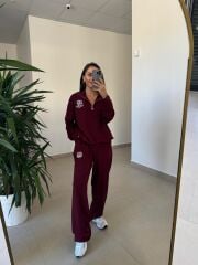 Ms 60077 Bordo Armalı Modal Takım