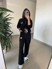 Ms 60077 Siyah Armalı Modal Takım