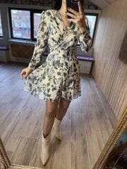 Kruvaze vatkalı antrasit geçişli mas