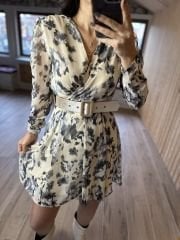 Kruvaze vatkalı antrasit geçişli mas