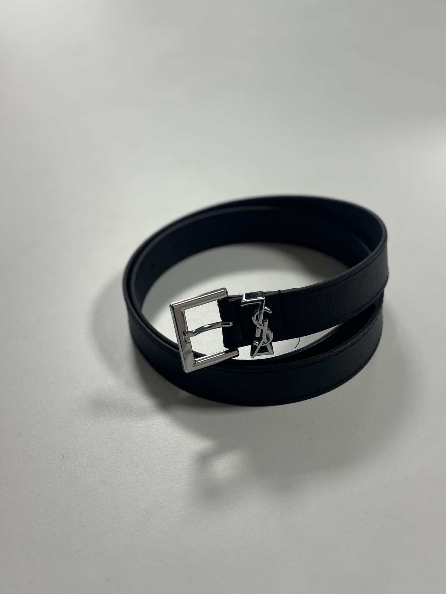 Ys silver buckle belt