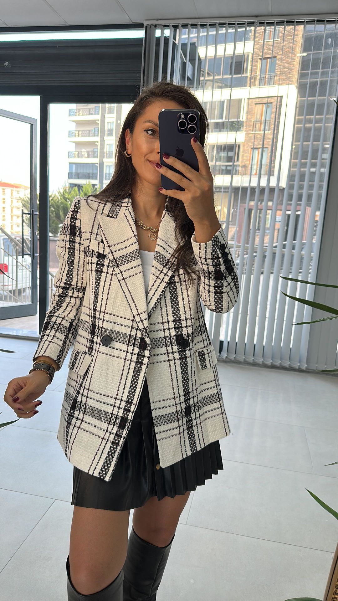 Burgundy Transitional Tweed Jacket 1011