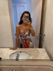 My 3784 Patchwork Pamuk Saten Elbise