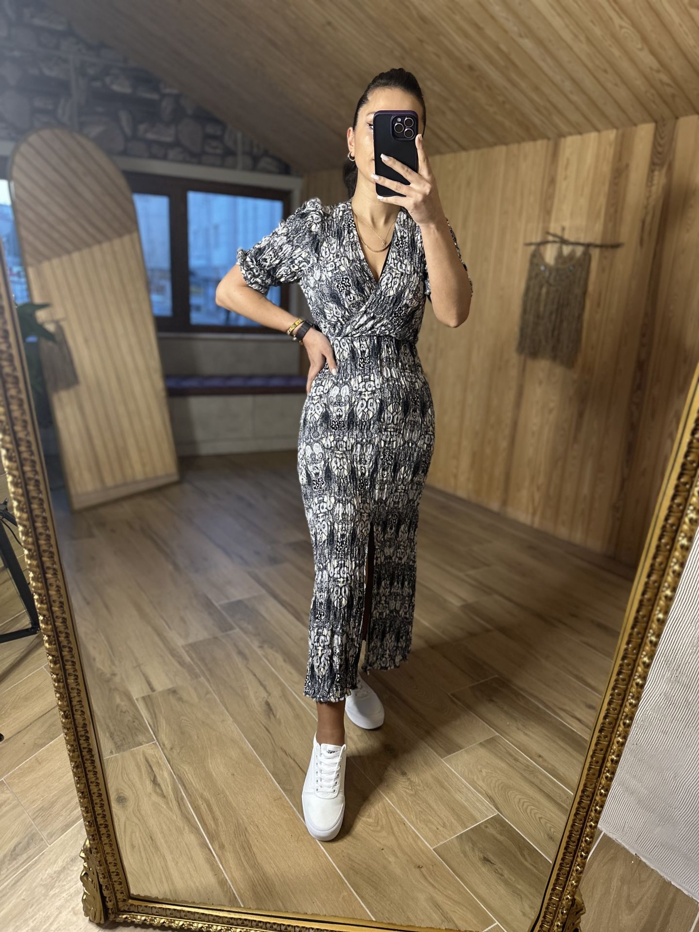 Bürümcük visco black dress