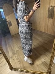 My 3081 Bürümcük Viskon Siyah Elbise