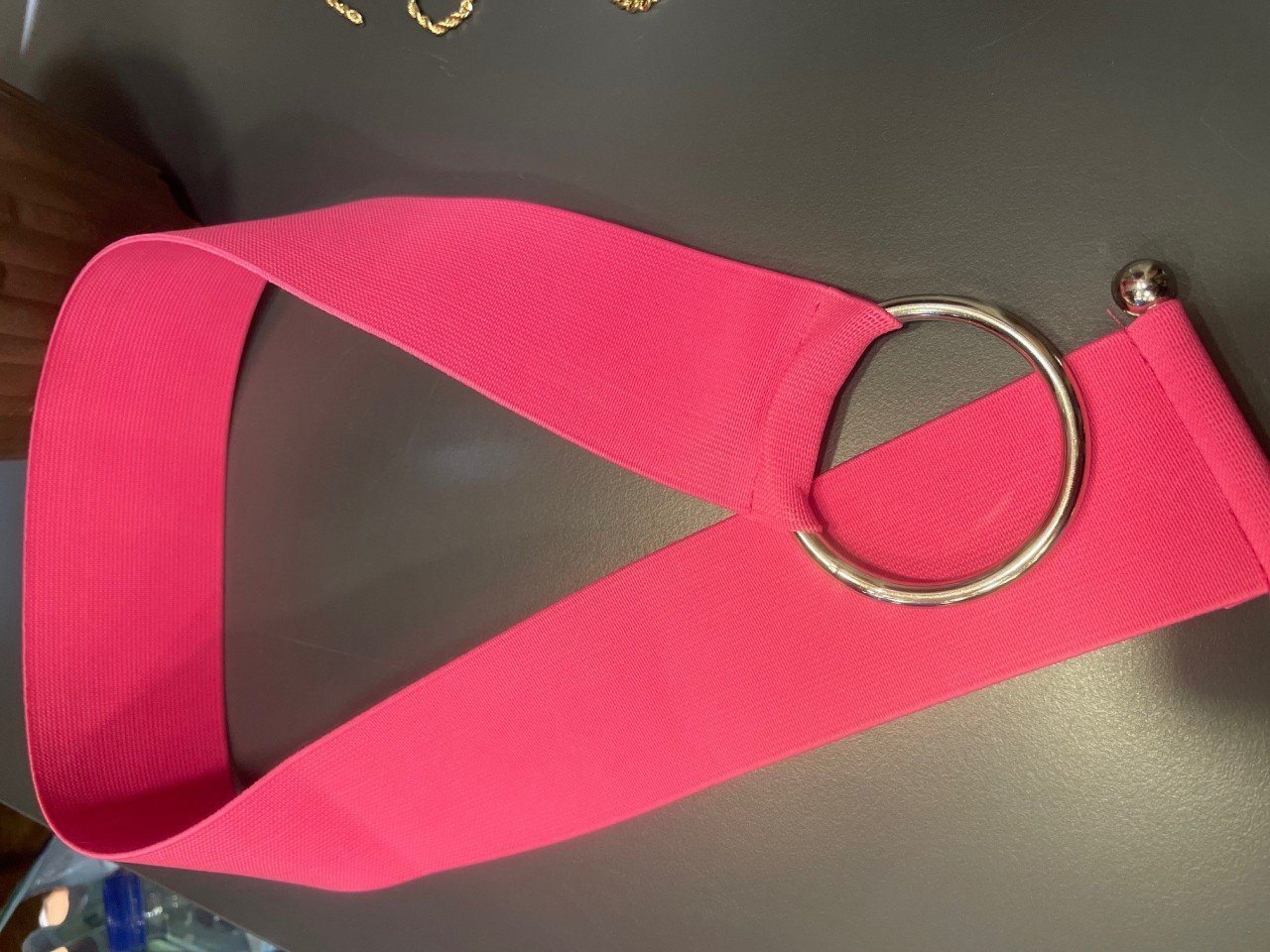 11 pink elastic belts