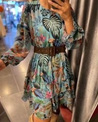 Süet lastikli acı kahve kemer