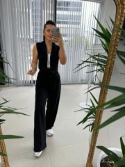 Art. Black Suit with Atlas Vest