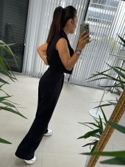 Art. Black Suit with Atlas Vest