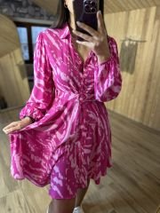 My 3065 Pink zebra shirt dress