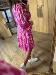 My 3065 Pink zebra shirt dress