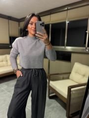 Kr 16542 Gri Yumoş Balıkçı Triko