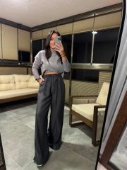 Kr 16542 Gri Yumoş Balıkçı Triko