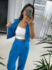 Art. Atlas Yelekli Mavi Takım