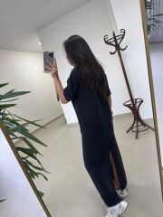 İv 25198 Modal Kalem Etekli Siyah Takım