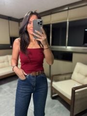 Kr 4829 Bordo İp Askılı Atlet