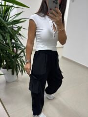 Dv 31887 Çıt Çıtlı Fitilli Beyaz Bluz