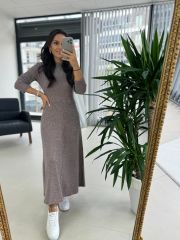Sg Lila Çan Triko Elbise