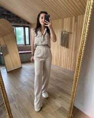 Art.Taş Yelekli Palazzo takım