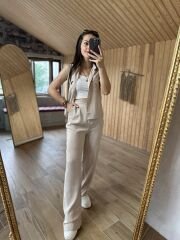 Art.Taş Yelekli Palazzo takım