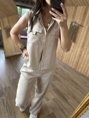 Art.Taş Yelekli Palazzo takım