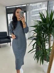 Sg Ant-Blue Soft Knitted Dress