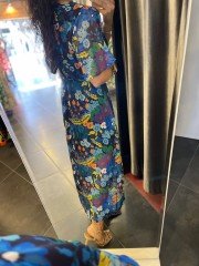 orj brand slit chiffon dress