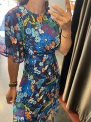 orj brand slit chiffon dress