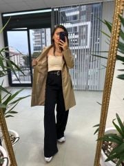 Vizon İthal Deri Trençkot