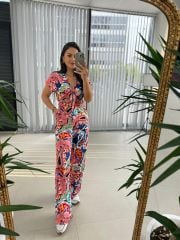 My 3245 Pink Color Transitional Jumpsuit
