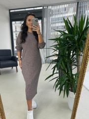 Sg Lila Yumoş Triko Elbise