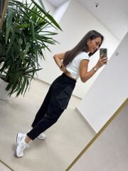 Bb 25585 Paraşüt Cepli Pantolon