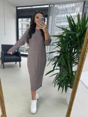 Sg Lila Yumoş Triko Elbise