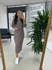 Sg Lila Yumoş Triko Elbise