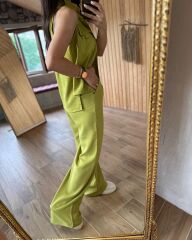 Art.Yeşil yelekli Palazzo takım