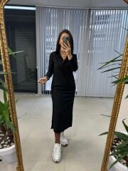 Ms Massi Siyah Elbise