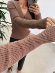 Ml 083 Camel Yumoş Triko Kazak